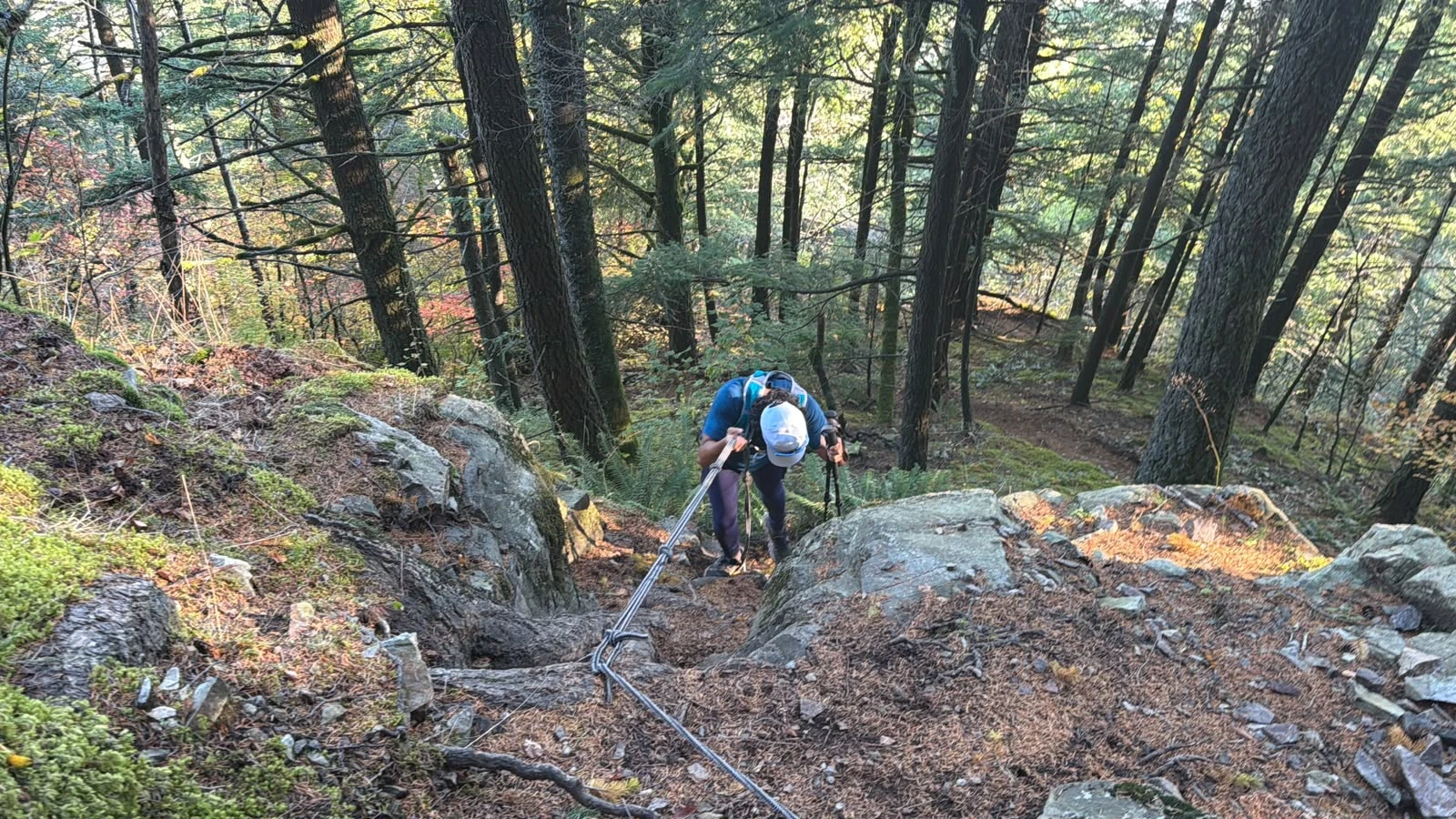 Rope section on super sumas grind aka baker grind on sumas mountain